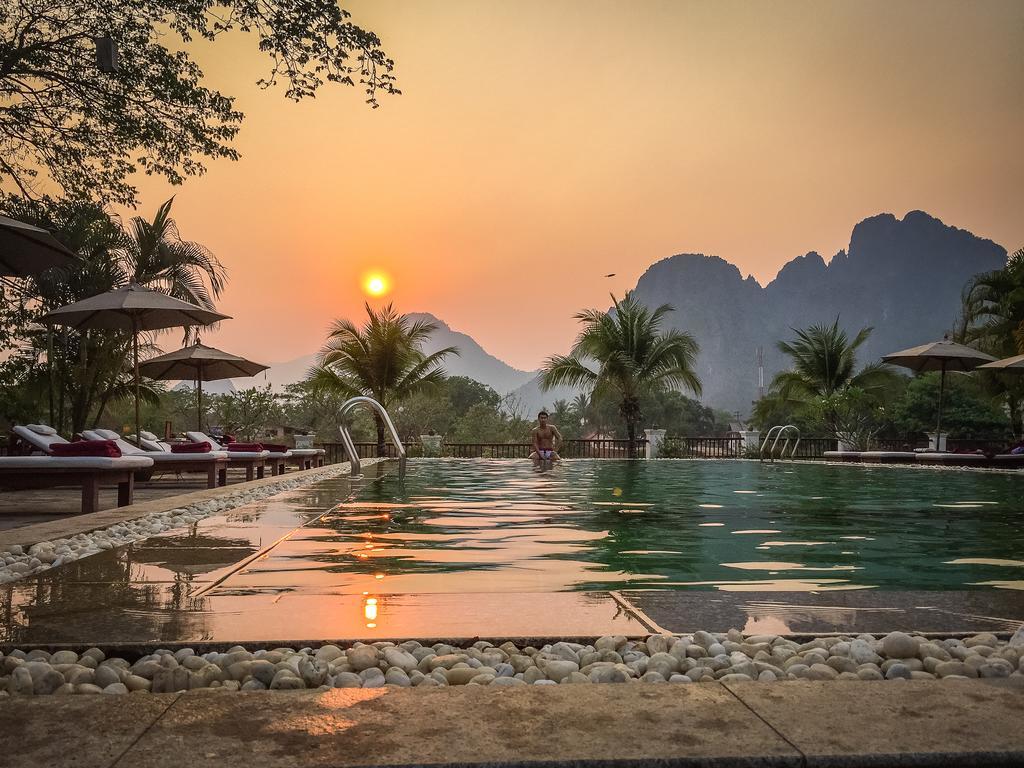 Riverside Boutique Resort, Ванг-Виенг Экстерьер фото