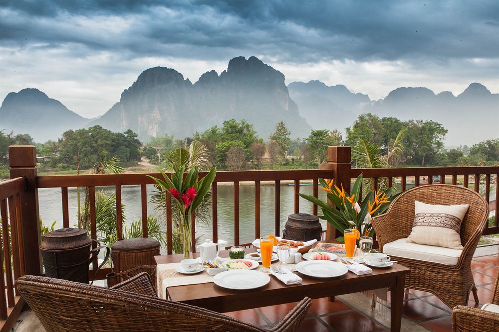 Riverside Boutique Resort, Ванг-Виенг Экстерьер фото